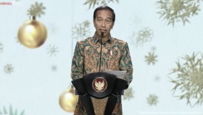 Presiden Joko Widodo hadiri acara Natal Nasional