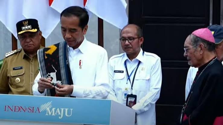 Presiden Joko Widodo resmikan Gereja Katedral Kupang pada, Rabu,(06/12/2023)