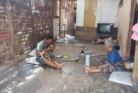 kondisi bagian dalam rumah milik Nenek Sobina Jahul di Manggarai Timur