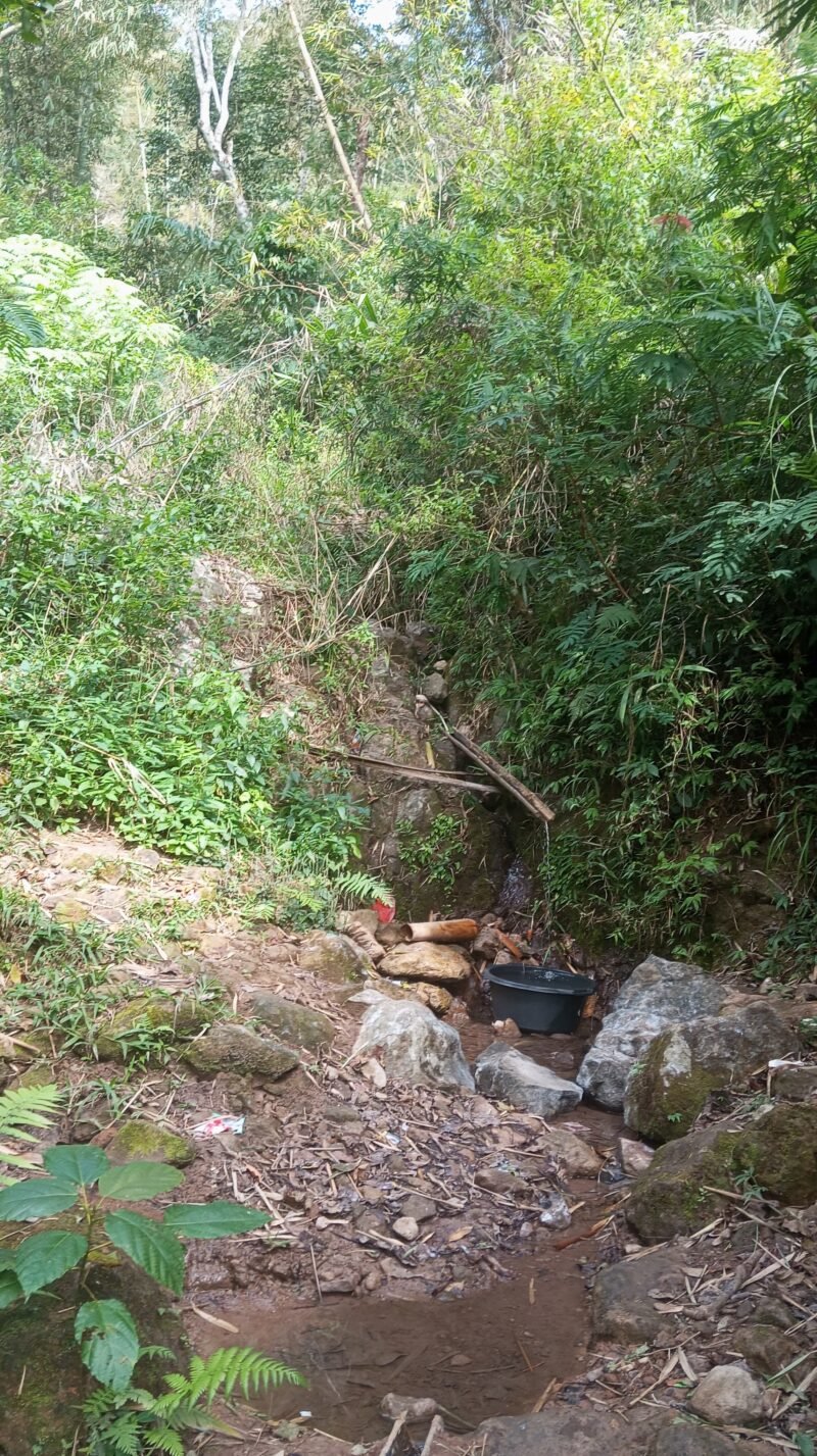Kondisi tempat timba air warga kampung Kalo, desa Lentang, kecamatan Lelak, kabupaten Manggarai NTT. Foto; Ven Darung