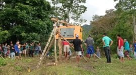 Mesin Genset yang diberikan kepada warga kampung Wae Racang Sano Nggoang Agustus lalu. 