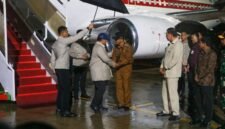 Presiden Prabowo Subianto tiba di Bandara El Tari Kupang NTT 